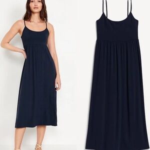 Old Navy Dark Blue Midi Dress